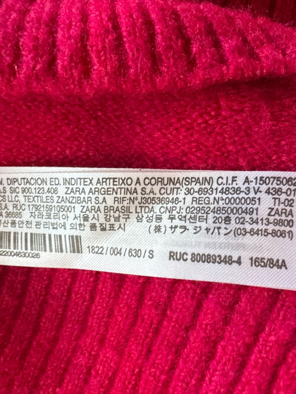 Zara Hot Pink Ribbed Turtleneck Sweater - Picture 4 of 4